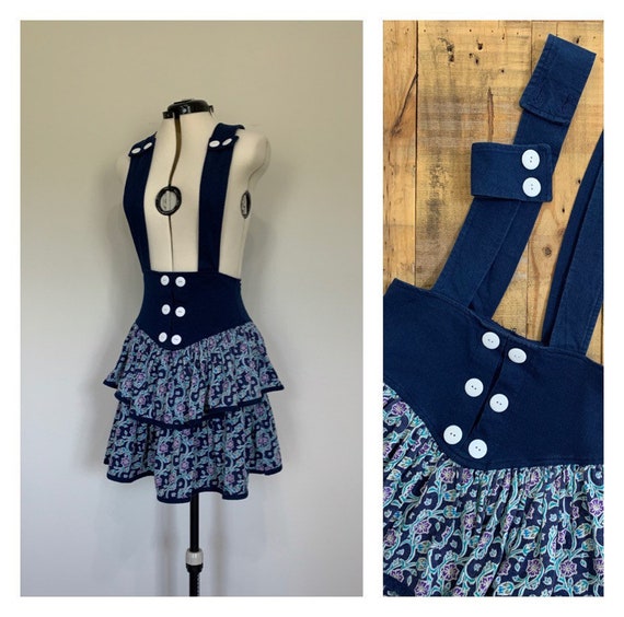 vintage suspender dress