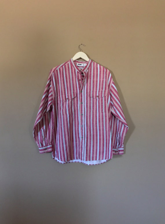 90s long sleeve shirt / 90s grunge shirt / 80s Shi