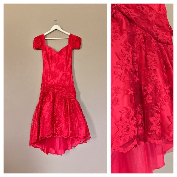 80s Prom Dress / 80s Party Dress / Prom Dress / 90