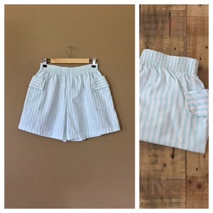 90s High Waisted Cotton Shorts/90s Clothing /90s Shorts /80s Cotton Shorts /90s hip hop clothing / Cotton Shorts