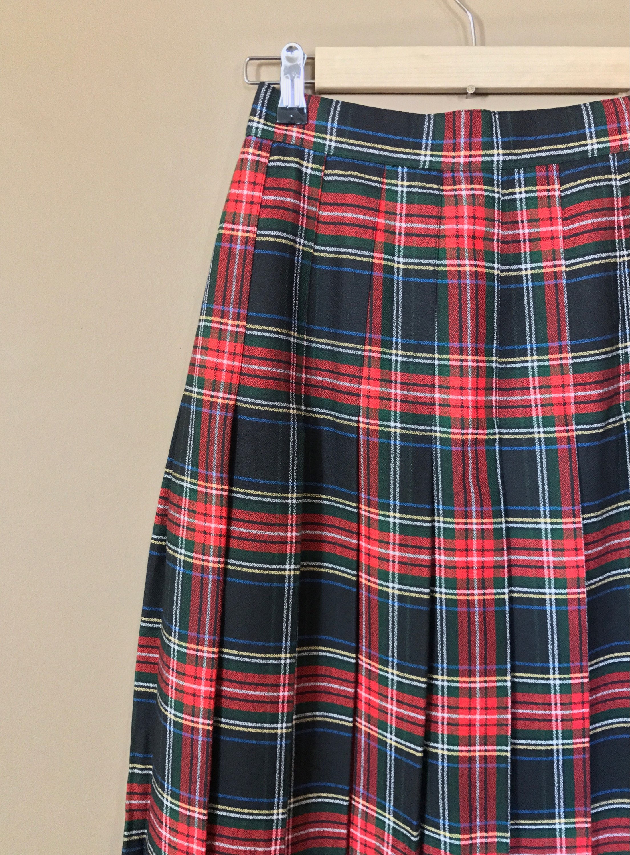 90s Plaid Skirt/pleated Plaid Skirt/90s Skirt/90s Pleated - Etsy Norway