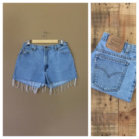 Levis High Waisted Cut Off Shorts Shop 