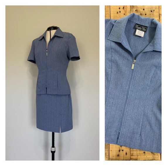Two Piece Skirt Outfit Two Piece Set / 90’s Outfit