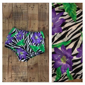 Vintage Pin Up Bikini Bottom Small / 90s Bikini Bottom / High Thigh Cut Bikini / 90s Bikinki / Vintage Bikini Bottoms