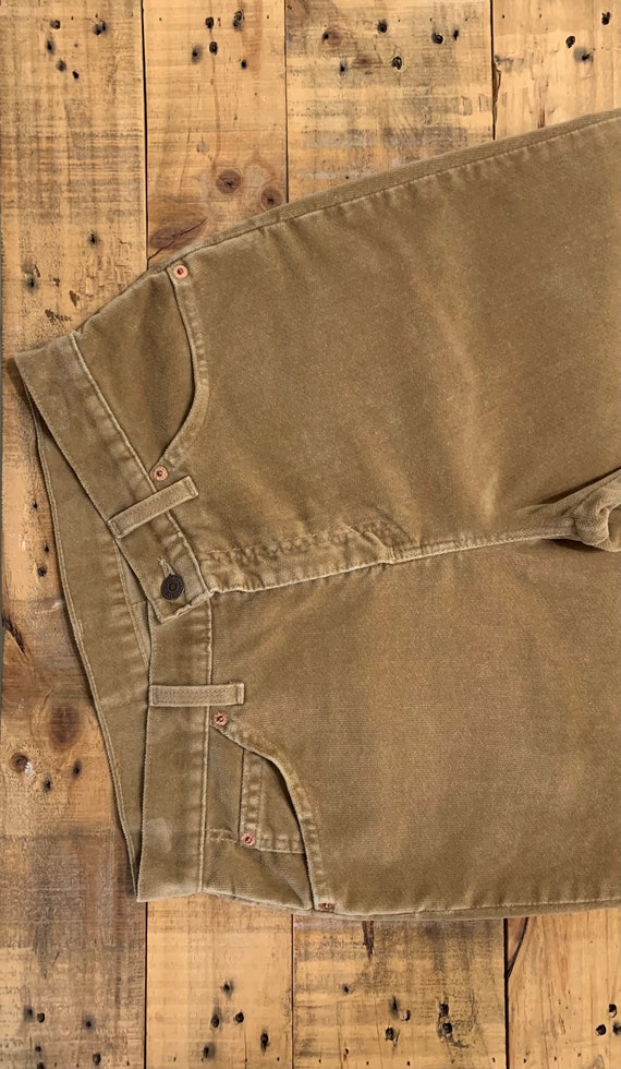 30”/31” Levis 917 Corduroy Pants Camel High Waist… - image 3