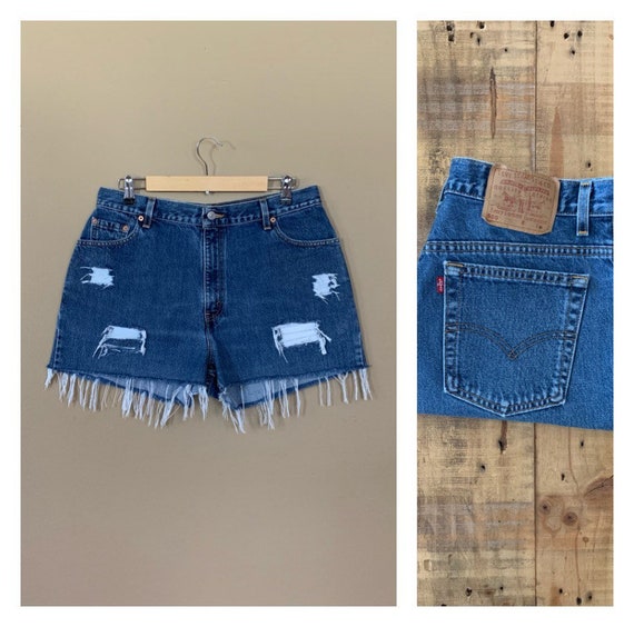 34" Levis High Waisted Shorts Denim / Levis Shorts