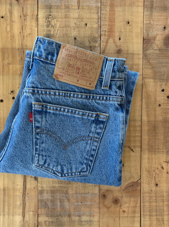 29/30” Levis High Waisted Jeans / Levis 555 Strai… - image 8