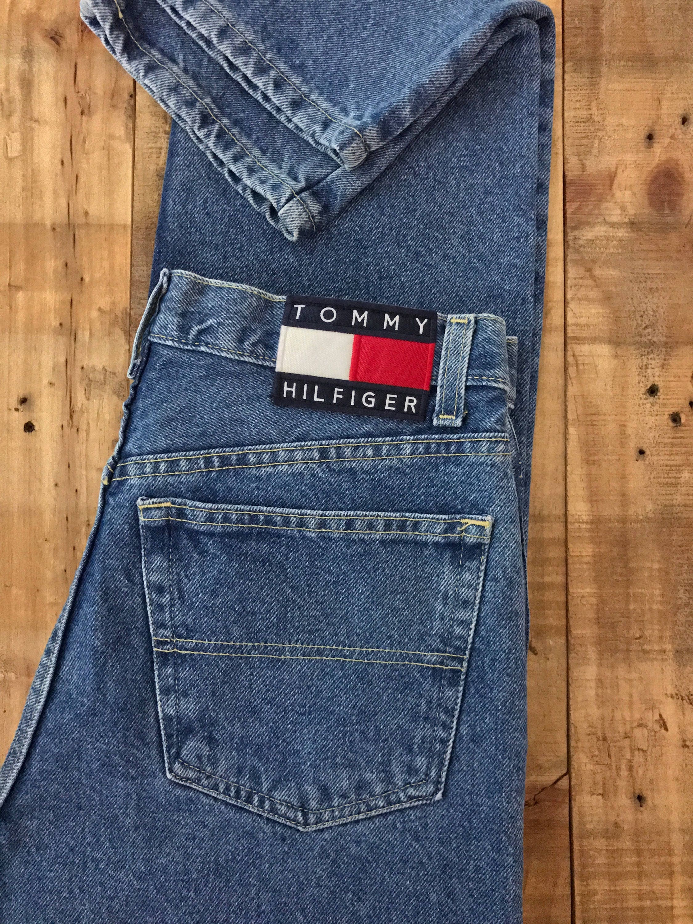30 Tommy Hilfiger Jeans Vintage / High Waisted Tommy Jeans / | Etsy
