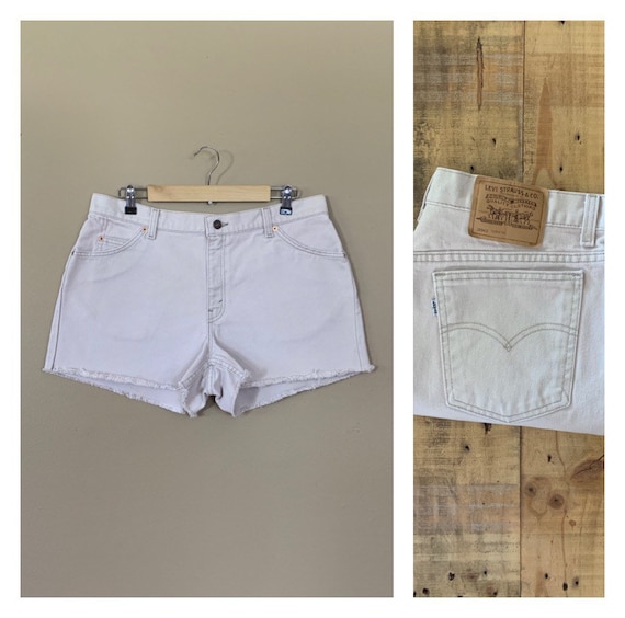 36" Levis High Waisted Shorts Denim / 90s Levis S… - image 1