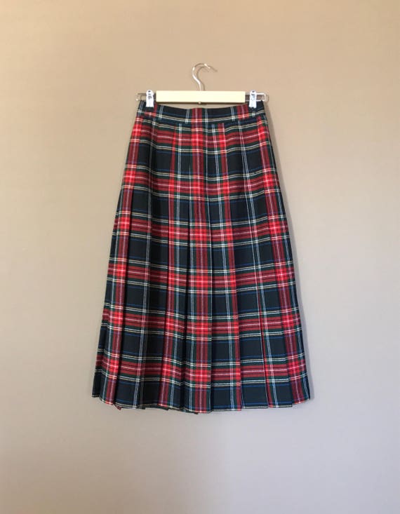 90s Plaid Skirt/Pleated Plaid Skirt/90s Skirt/90s… - image 2