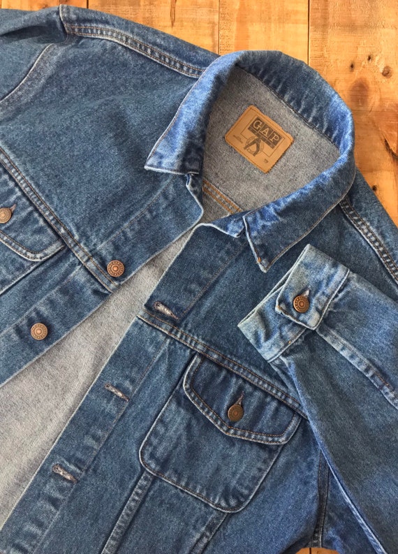 90s Gap Denim Jacket Medium / Vintage Jean Jacket… - image 10