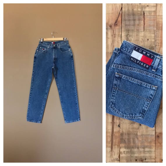 27" Tommy Hilfiger High Waisted Jeans / 90s Tommy