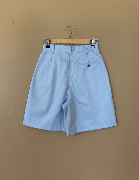 90’s High Waisted Blue Shorts Cotton / 90’s Short… - image 4