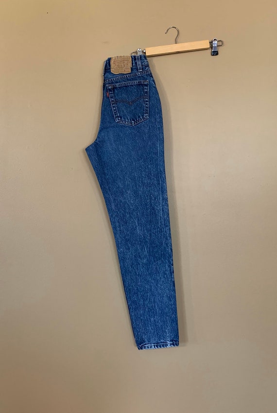 26/27" Levis 501 Jeans High Waisted Button Fly / … - image 6