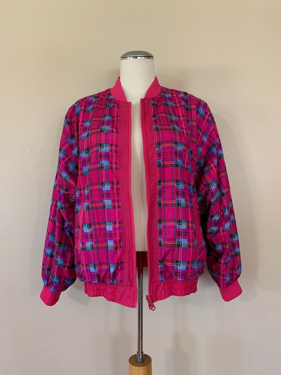 90’s Windbreaker Womens XL Oversized Colorblock /… - image 4