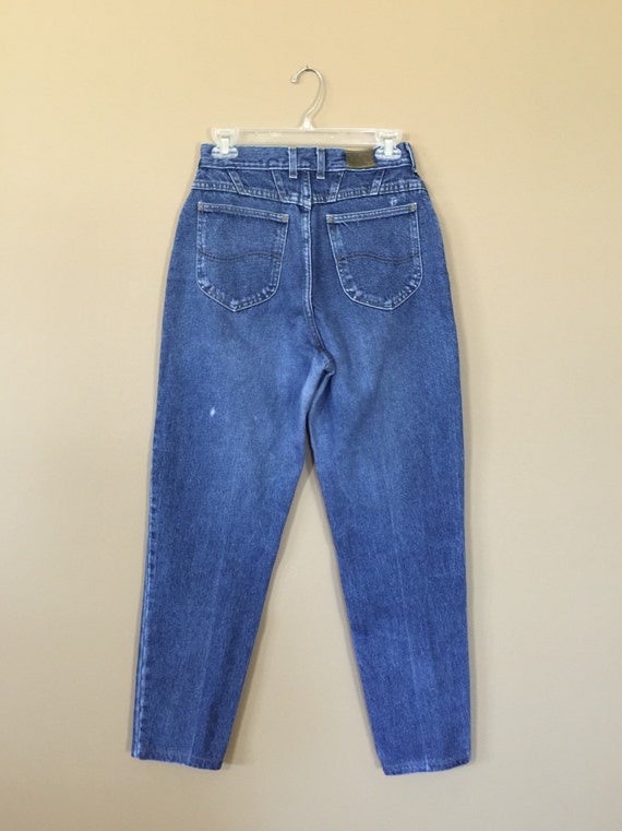 Size 10 Lee High Waisted Jeans  / 90s Jeans / Vin… - image 3