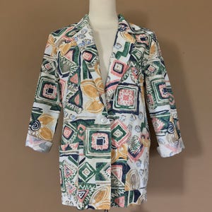 90s Blazer / 90s Windbreaker / 90s Jacket / 80s Blazer / 90s Hip Hop Clothing / 80s Clothing / 90s Clothing / 80s Jacket /90s Sports Coat image 2
