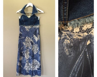 90s Grunge Dress / 90s maxi dress / Vintage 90s Dress/ Vintage Floral Dress / Grunge Dress / Floral Summer Dress / 90s Clothing / 90s d