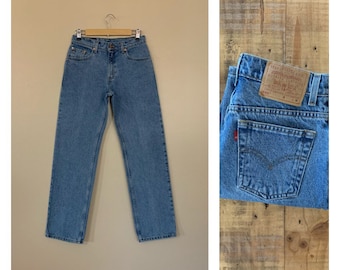 29/30” Levis High Waisted Jeans / Levis 555 Straight Leg / 90s Levis Jeans / Vintage High Waisted Jeans Straight Leg / Levis Guys Fit