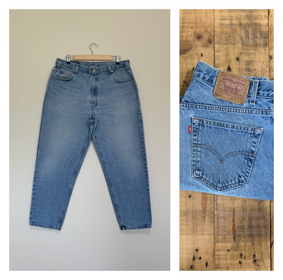 36 Levis High Waisted Jeans Tapered 