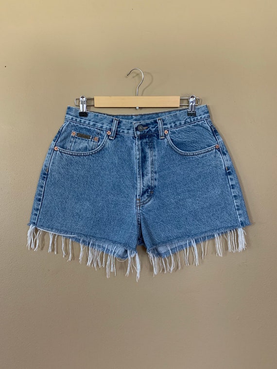 31” Button Fly Calvin Klein High Rise Denim Short… - image 2