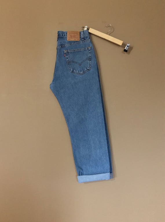 Waist 32 Levis 505 High Waisted Jeans/ Levis 505/… - image 6