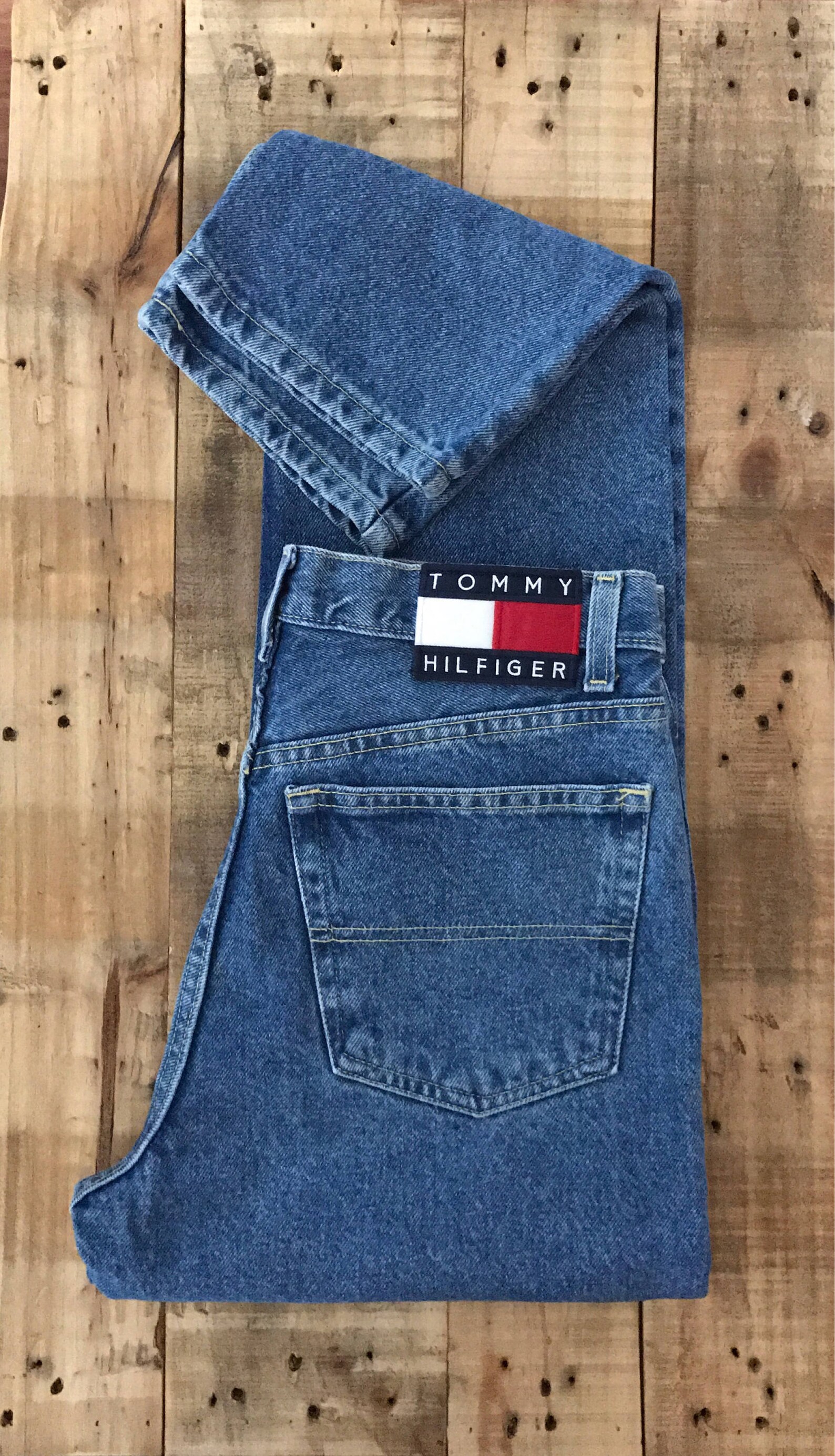 30 Tommy Hilfiger Jeans Vintage / High Waisted Tommy Jeans / | Etsy