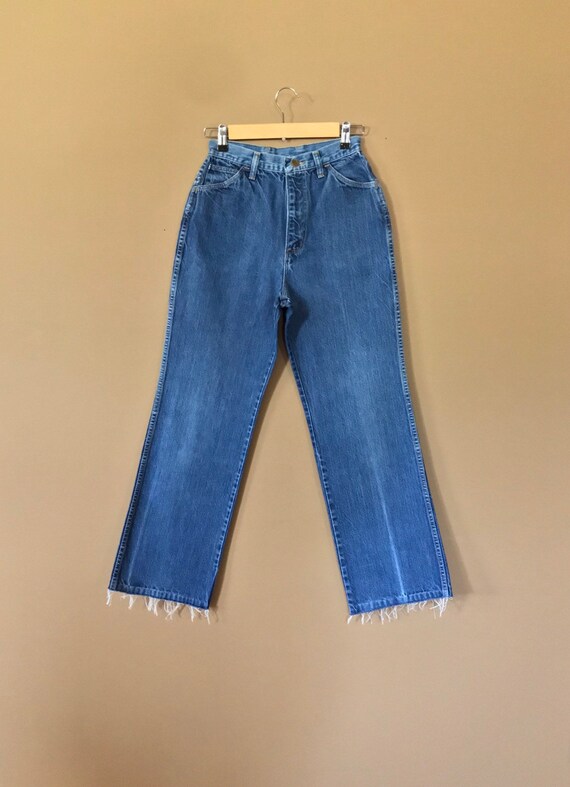 26" Vintage Rustler Jeans High Waist 90s Tapered … - image 2