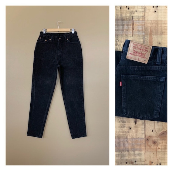 30" Levis 512 Jeans Black Slim Fit Tapered Leg/Lev