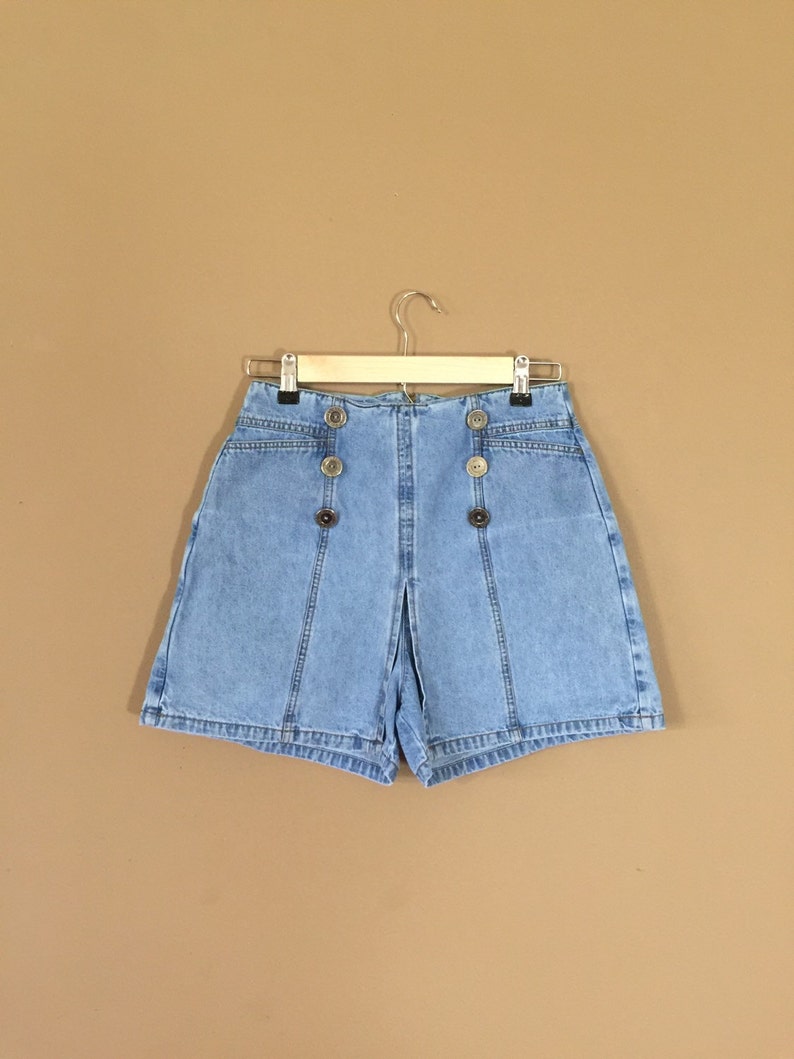 High Waisted Denim Skort / 90s Jean Skort / 90s Skort / Levis | Etsy