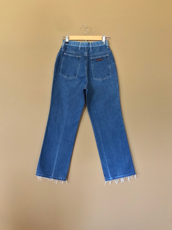 26" Vintage Rustler Jeans High Waist 90s Tapered … - image 4