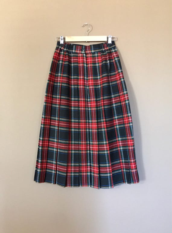 90s Plaid Skirt/Pleated Plaid Skirt/90s Skirt/90s… - image 4