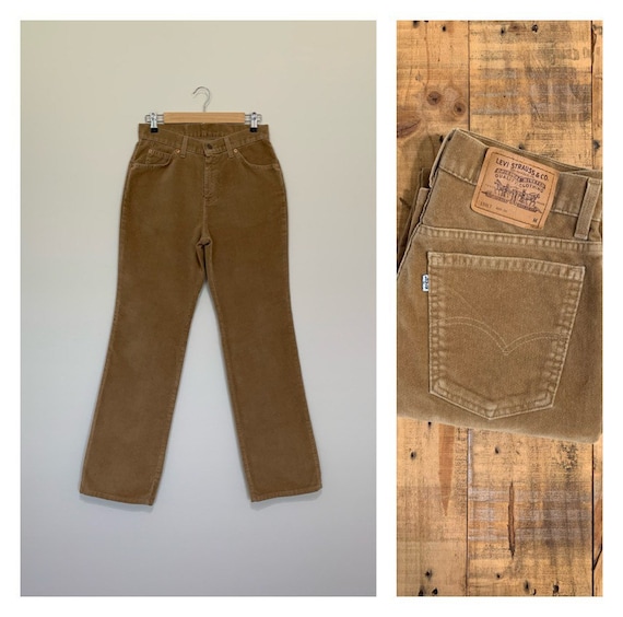 30”/31” Levis 917 Corduroy Pants Camel High Waist… - image 1