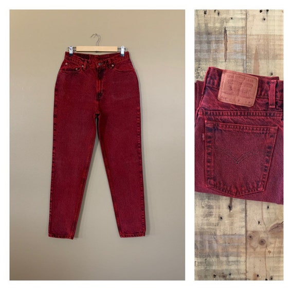 28”/29” Red Levis 512 High Waisted Jeans Tapered L