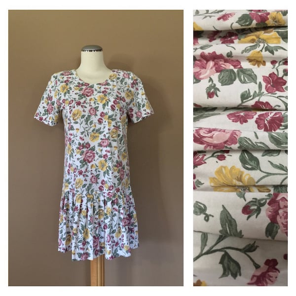 90s  Dress / Vintage 90s Dress/ Vintage Floral Dress / Grunge Dress / Floral Summer Dress / 90s Clothing / 90s floral dress / 80s dress