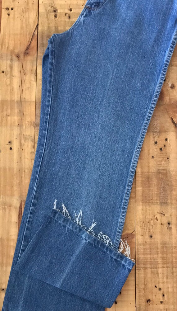 26" Vintage Rustler Jeans High Waist 90s Tapered … - image 8