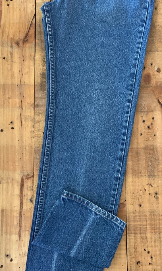 30” Levis 505 Jeans High Waisted Straight Leg/ 90… - image 7