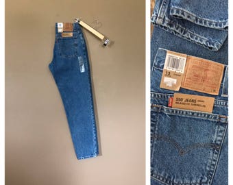 30/31" Levis High Waisted Jeans/ Levis 550/90s Jeans/Vintage High Waisted Jeans/Mom Jeans/Boyfriend Jeans/Jordache Jeans/Distressed