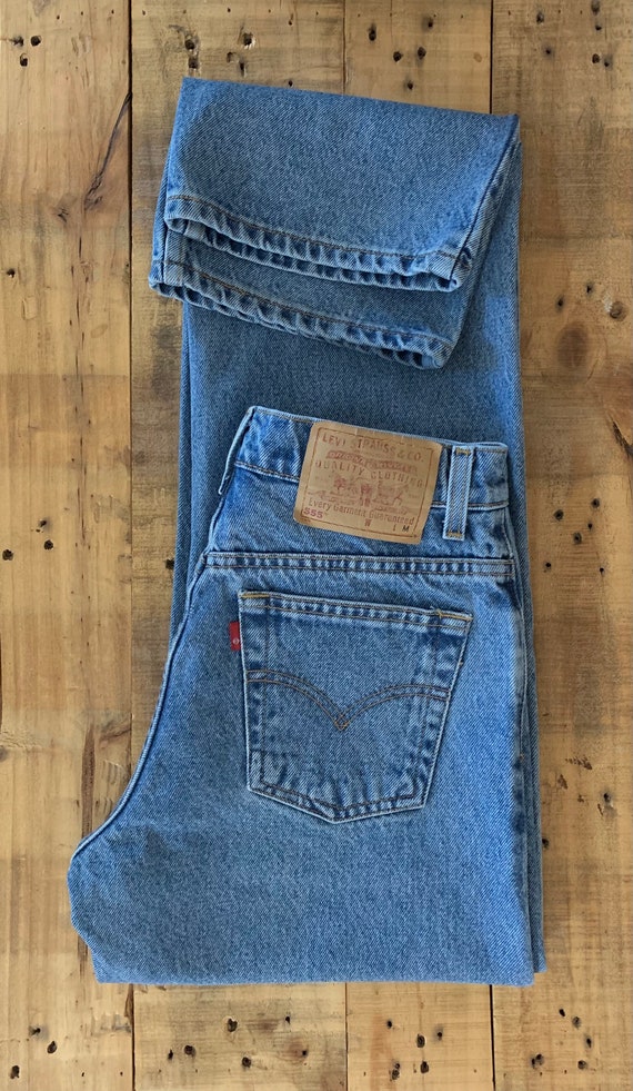 29/30” Levis High Waisted Jeans / Levis 555 Strai… - image 5