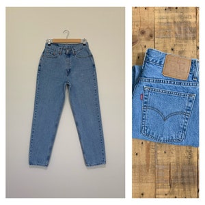 28” Levis 512 Jeans High Waisted / 90s Slim Fit Tapered Leg / Levis Jeans Medium Wash / High Waisted Levis Slim Fit Tapered Leg