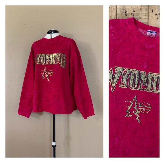 90’s Oversized Sweatshirt XL Tie Dye / 90s Neon Pi