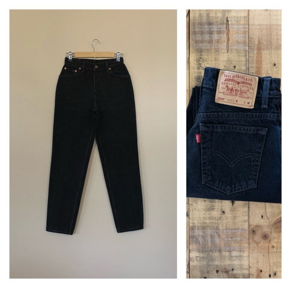 27” Black Levis High Waisted Jeans / Levis 550 Hig