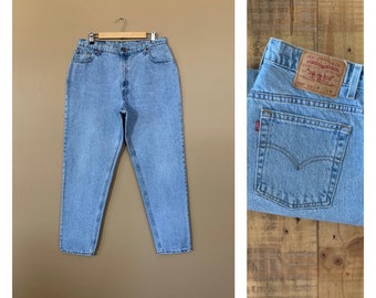 34/35" Levis High Waisted Jeans Tapered / Levis 550 / 90s Levis Jeans / Vintage High Waisted Jeans / High Waist Tapered Leg Levis Size 16