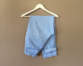 Size 11P Lee High Waisted Jeans  / 90s Jeans / Vintage High Waisted Jeans / Mom Jeans / Acid Wash Jeans