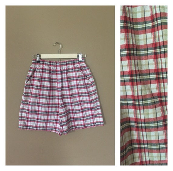 90s High Waisted Shorts / 90s Cotton Shorts / 90s