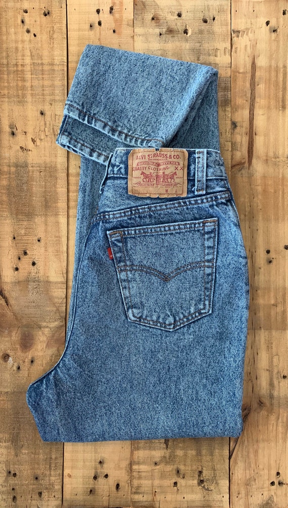 27"/28" Levis 501 Jeans High Waisted Button Fly /… - image 5