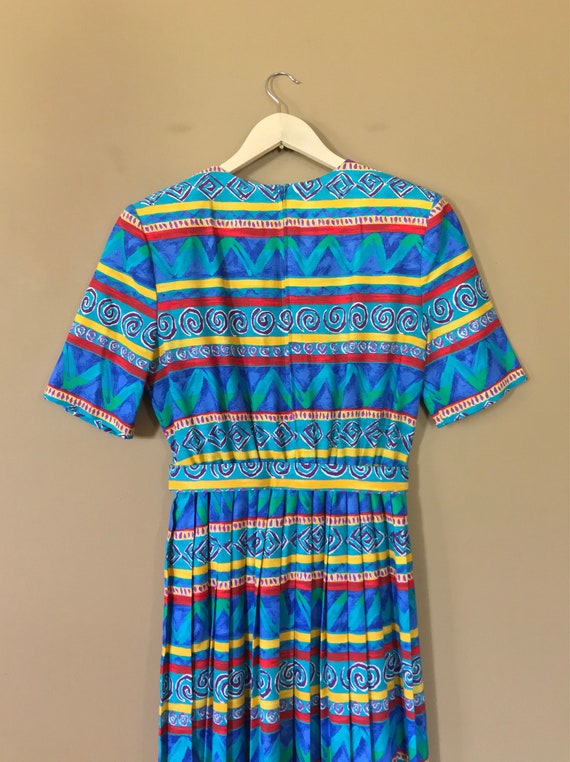 90s Maxi Dress Abstract 90s Dress/Vintage Dress 9… - image 5