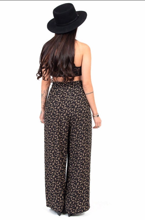 90's High Waisted Pants Medium Floral / MC Hammer Pants