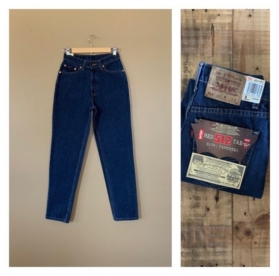 26” Levis 512 High Waisted Jeans Slim Fit / 90s Je