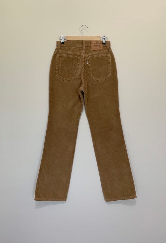 30”/31” Levis 917 Corduroy Pants Camel High Waist… - image 2